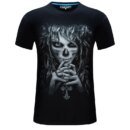 Remeras Para Hombre Calaveras 3D Informales De Algodón Manga Corta Y Cuello Redondo