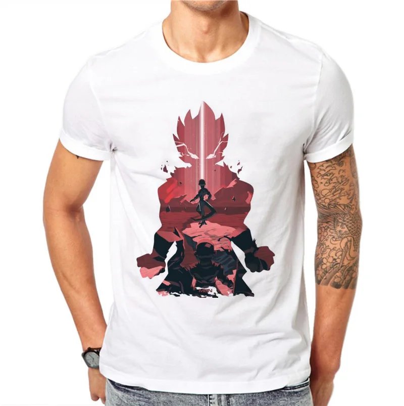 Remeras Casuales Ajustadas Para Hombre 100 % Algodón Con Dibujos De Verano En 3D De Dragon Ball Z