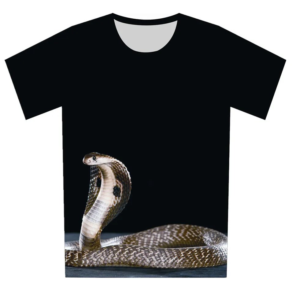 Remera Con Estampado Creativo De Serpiente 3D De Verano De