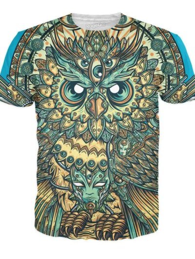 Remera Con Búho 3D Brillante Dios Sueña Para Mujer Harajuku Vintage Para Hombre Religión