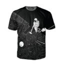 Remera De Manga Corta Con Estampado 3D De Robot Espacial Vacío Para Hombre Talla 5Xl