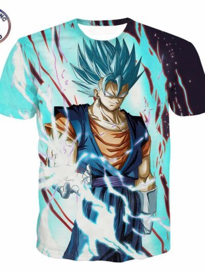 Remera De Cosplay De Dragon Ball Z Remera 3D Vegeta Super Saiyan De Verano
