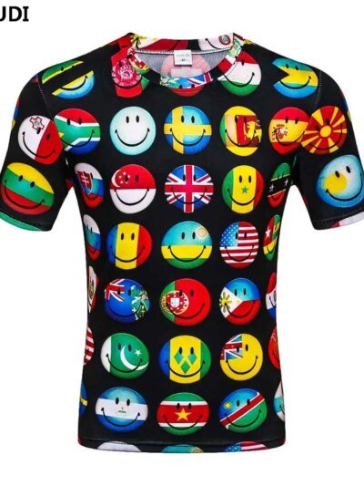 Remeras Casuales De Verano Con Estampado Gráfico De Flores Estilo Harajuku Y Hip Hop Para Hombre