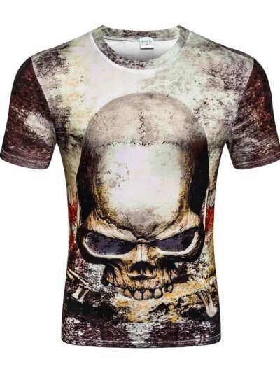 Remeras Casuales De Verano Con Estampado De Calaveras Harajuku Y Gráficos De Hip Hop Para Hombres