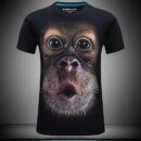Remera Corta De Verano Para Hombre Con Estampado Divertido De Calavera Animal 3D Talla S M 6Xl