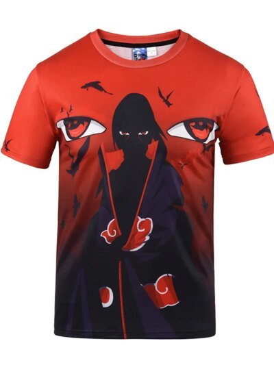 Naruto Manga Uchiha Itach Remera Señoras Remera 3D Hombres Para Hombres