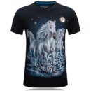 Remera 3D Con Personalidad Cálida Para Hombre Nueva Remera Corta Para Hombre Remera De Caballo Blanco Manga Corta Cuello Redondo Remeras De
