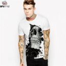 Remera Para Hombre Con Estampado 3D De Calavera Informal Para Hombre Remera De Personaje Harajuku De Hip Hop Para Hombre Ropa De Calle Para