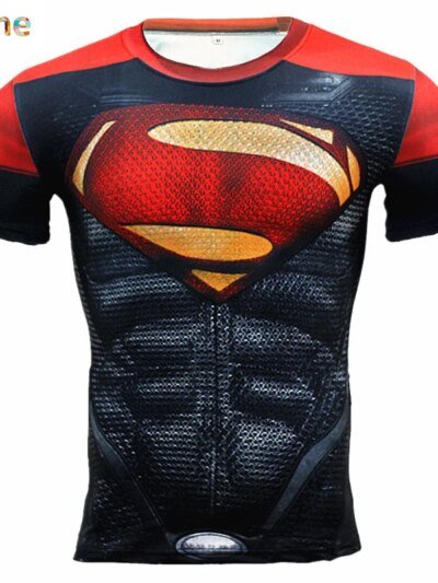 Remera De Compresión Para Hombre Con Calavera Animada En 3D Para Fitness