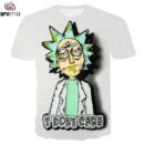 Remera Divertida De Rick Y Morty Caring Remera Blanca Remera Casual Superior Ropa De Calle
