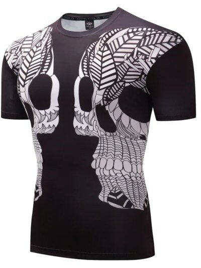 Remeras Divertidas Con Estampado De Calavera Y Esqueleto Para Hombre Estilo Hip Hop