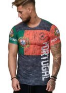 Remera De Algodón De Verano Con La Bandera De Portugal Blusa Estampada 3D Para Hombre