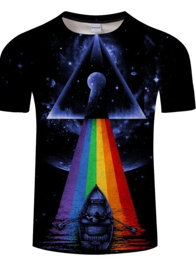 Remeras Con Estampado De Oso Diseño 3D Cuello Redondo Informales Para Hombre