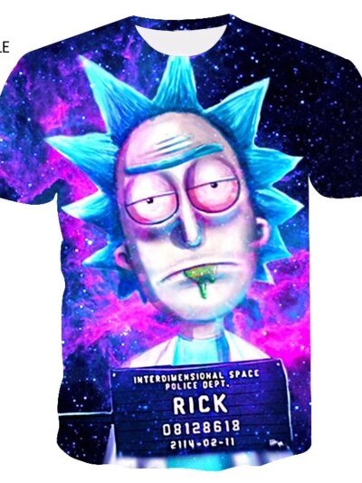 Remera Rick Y Morty Divertida Remera De Verano Top De Ropa Urbana Remera Informal Estilo Harajuku