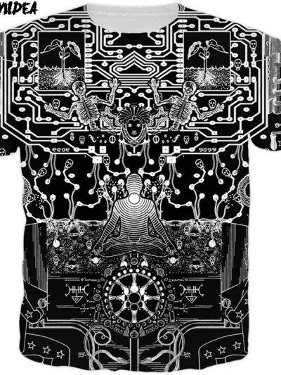 Resumen De La Remera Wonder De Hip Hop Africano Con Estampado De Fantasía Informal Para Hombre