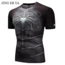 Remera De Superhéroe Spiderman 3D Para Hombre Talla Er Ya Para Verano Fitness