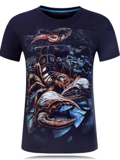 Remera De Hip Hop 3D Con Estampado De Mascota Tallas Grandes S 6Xl Divertida De Manga Corta Para Hombre