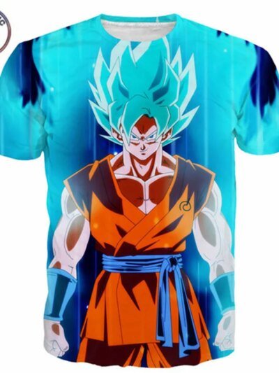 Remera 3D Dragon Ball Vegeta Super Saiya Animada Impresa