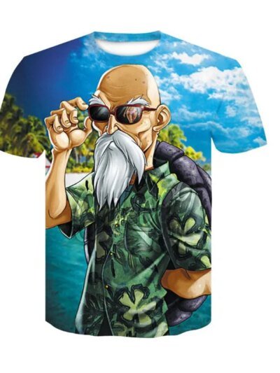 Remera De Verano Con Diseño De Tortuga Cómica 3D Talla Grande 4Xl Para Hombre