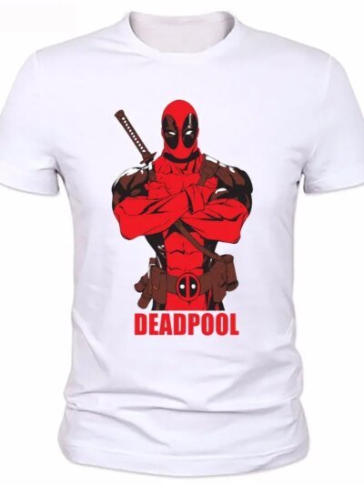 Remera Divertida 3D De Cerf Remeras Casuales Cómic Badass Para Hombres Y Mujeres Deadpool