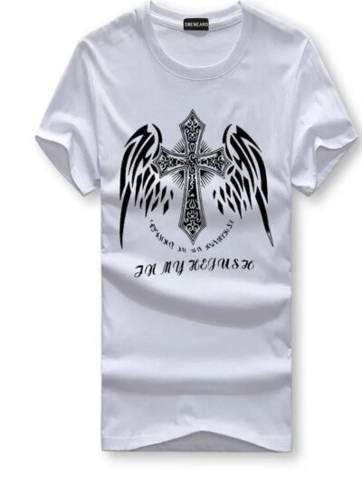 Remera Estampada 3D Para Hombre Talla 5Xl Manga Corta Cuello Redondo Verano