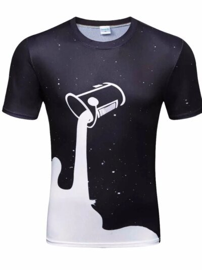 Remera De Verano Para Hombre Diseño De Lobo Divertido En 3D Talla Grande 4Xl