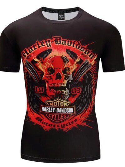 Remera De Manga Corta 3D Planetsp Del Héroe Vengador Iron Man