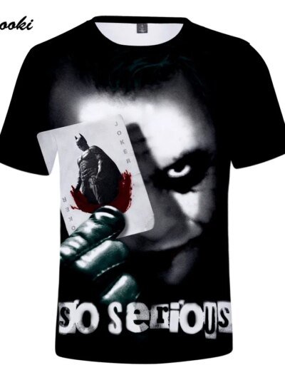 Remera De Manga Corta De Algodón Con Mapa 3D Para Hombre Y Mujer Joker Suicide