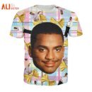 Remera Con Estampado Carlton Prince Of Bel Air 90 Banks Divertida Para Mujer Y Hombre