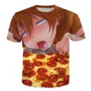 Remera Ahegao 3D Cuello Redondo Manga Corta Mujer Casual Hombre