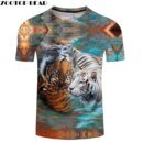 Remera De Oso Animado En 3D Remera De Tigre Animal Divertido Hombre Mujer Top