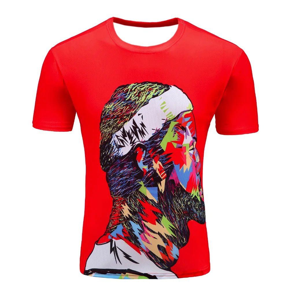 Remera Devin 3D Thinker De Manga Corta Y Cuello Redondo Para Hombre De Hip Hop