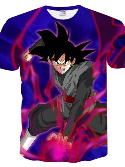 Remera Con Estampado 3D De Dragon Ball Más Animada De