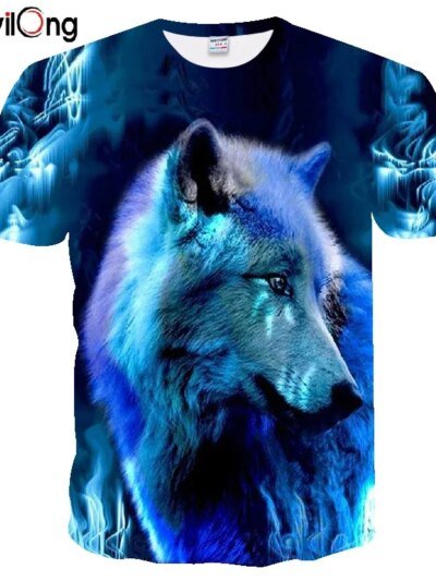 Remera De Verano Con Estampado De Hombre Lobo De Hip Hop Nueva Llegada Remeras Con Cabeza 3D