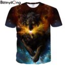 Remera Mr 1991Inc Para Hombre Y Mujer De Verano Con Estampado De Lobo En 3D