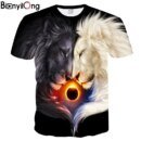 Remera Mr 1991Inc Para Hombre Y Mujer De Verano Con Estampado 3D De León Y Yang