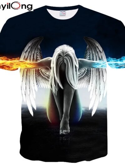 Remera Mr 1991Inc Para Hombre Y Mujer Remera De Verano Con Estampado 3D Remera De Ángel