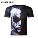 Remera Estilo Personaje Divertido Cara De Joker 3D Ropa De Verano Zootop Oso