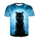 Remera Big Yards Para Hombre Y Mujer De Verano Con Estampado 3D De Lobo Y León Desde