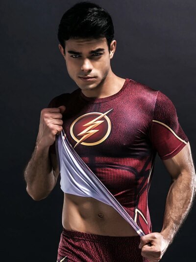 Remera Divertida 3D De Cuello Redondo Ropa Deportiva De Talla Grande Tallas S 2Xl Corta