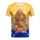 Remera De Verano De Manga Corta Con Diseño De Dragón 3D Para Hombre