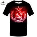 Remera Animada 3D Cccp Accesorios De Hip Hop Ropa De Calle Pruebas Casuales De Tapas