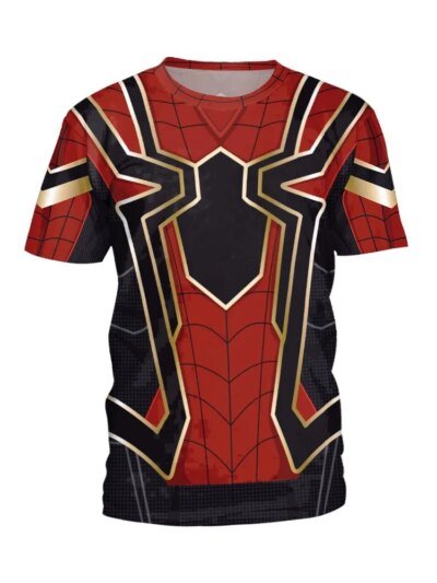 Remera De Superhéroe De Marvel Spider Man Para Hombre Y Mujer Divertida Caricatura En 3D