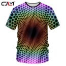 Remeras Con Estampado 3D De Células T A Color Para Hombre Estilo Hip Hop Y Fitness