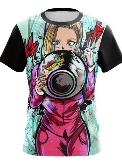 Camiseta Remera Sublimada Android 18 Anime Dragon Ball Z