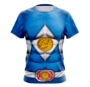 Camiseta Remera Sublimada Power Rangers Mighty Morphin Ranger Azul