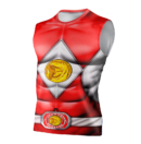 Camiseta Remera Sublimada Power Rangers Mighty Morphin Ranger Roja