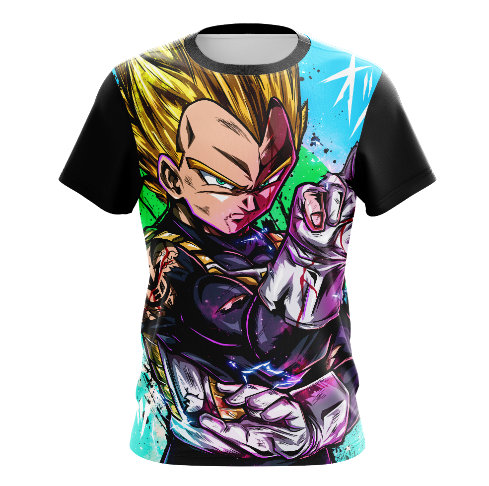 Camiseta Remera Sublimada Vegeta Ssj Anime Dragon Ball Z