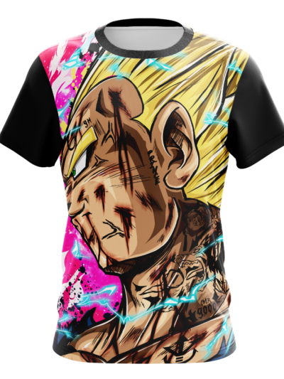 Camiseta Remera Sublimada Vegeta Super Saiyan Anime Dragon Ball Z