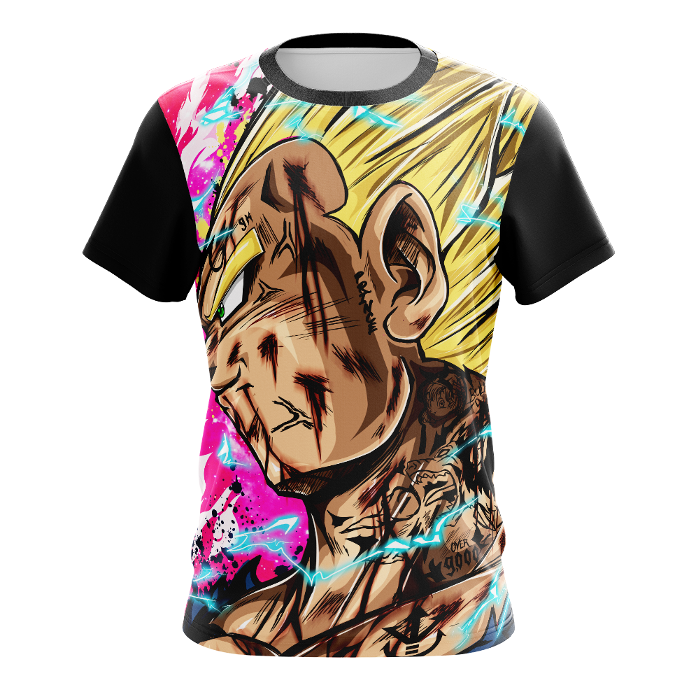 Camiseta Remera Sublimada Vegeta Super Saiyan Anime Dragon Ball Z